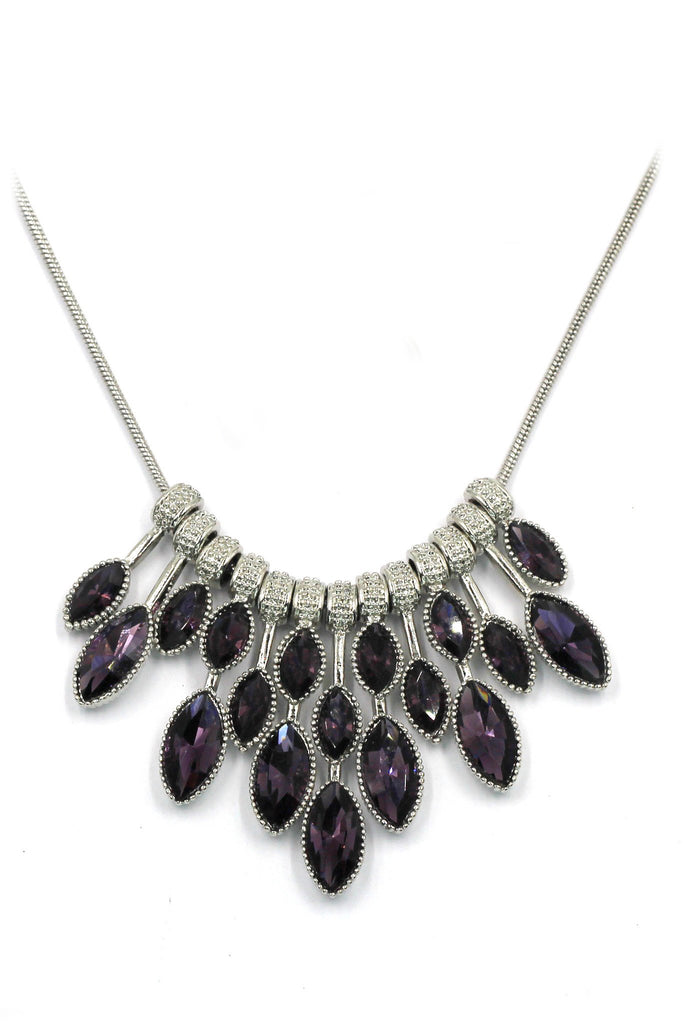 fashion colorful crystal necklace