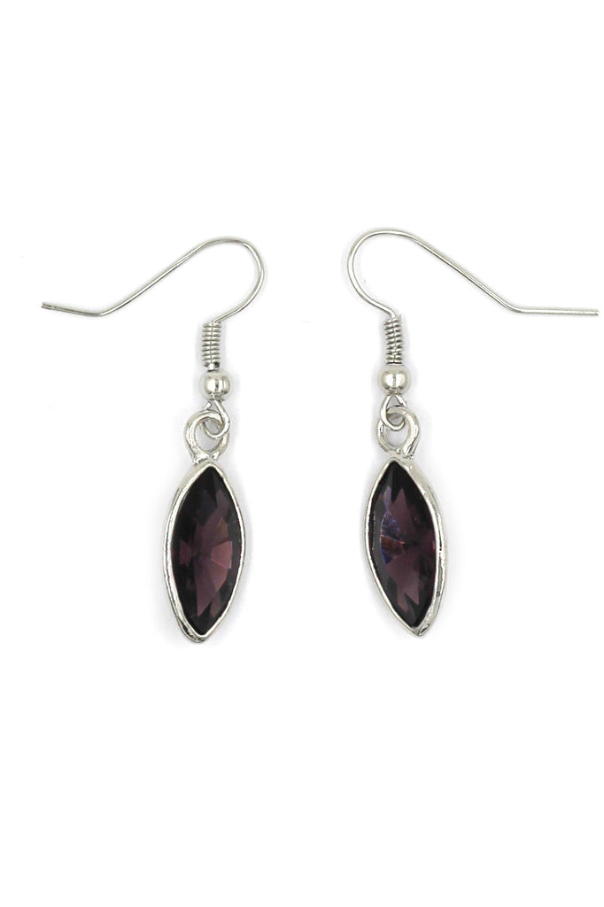 fashion colorful crystal necklace earrings silver sets