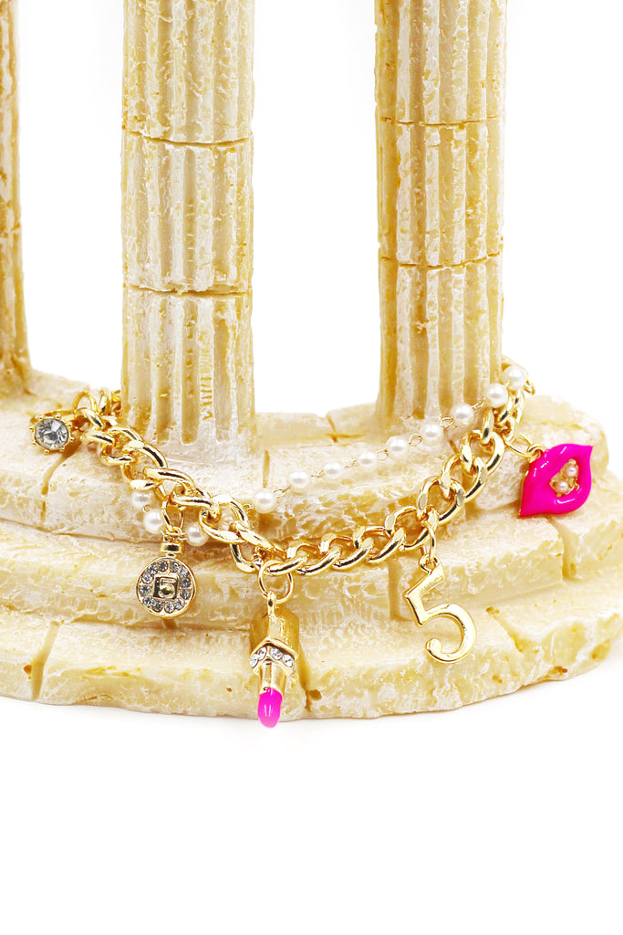 Gold Lipstick Bracelet