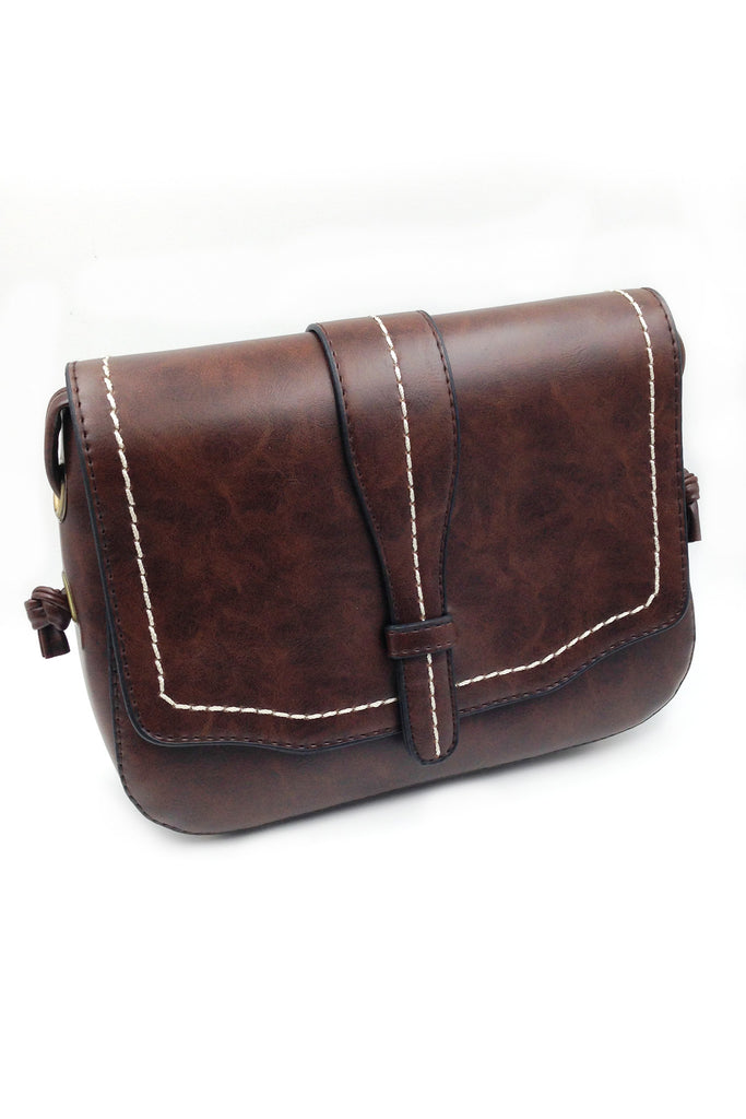 Practical fashion tied the rope leather handbag