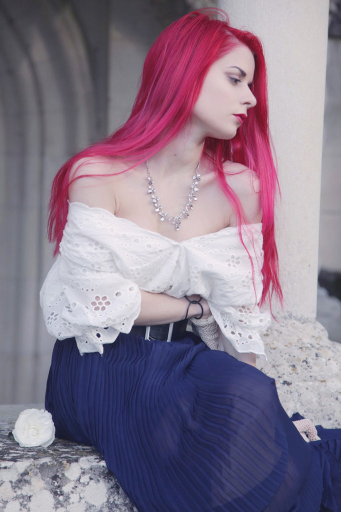 simple crystal necklace