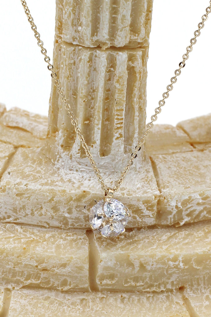 crystal ball necklace earrings set