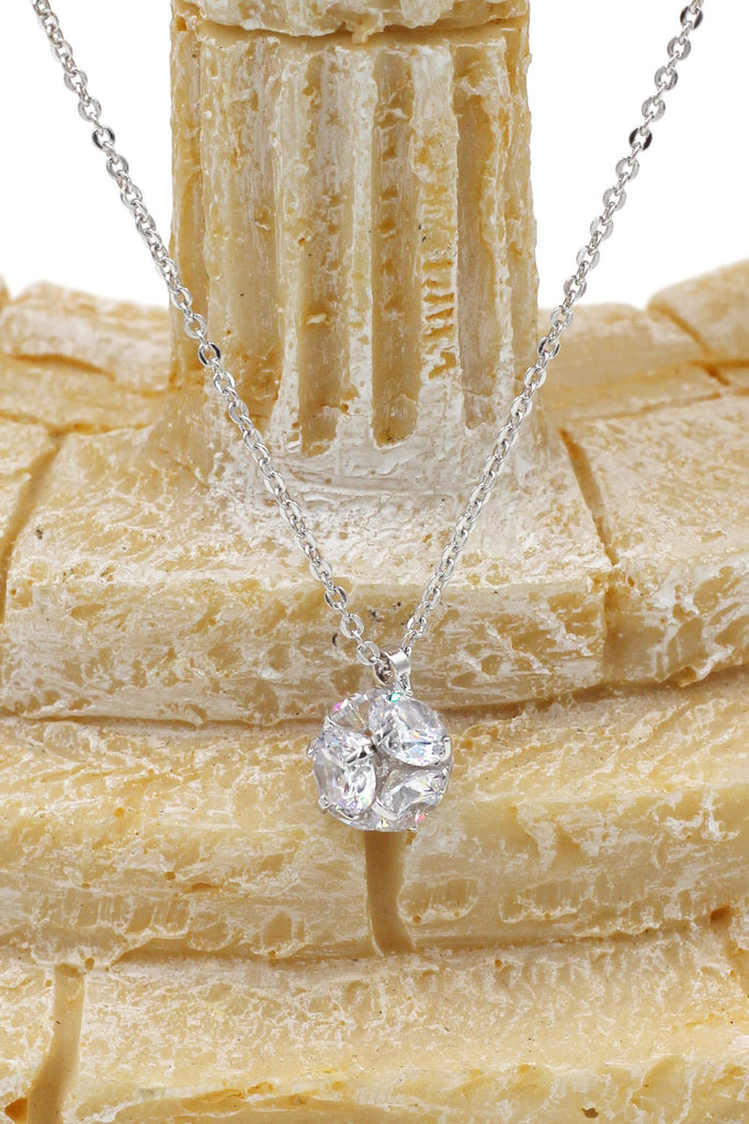crystal ball necklace earrings set