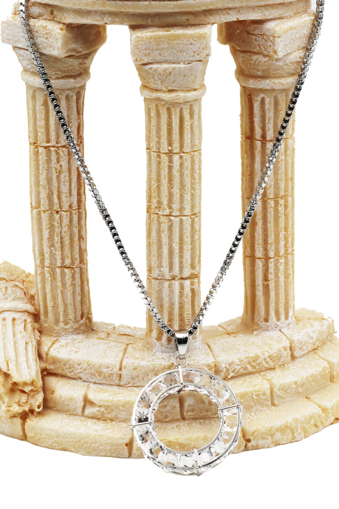 inner loop crystal necklace