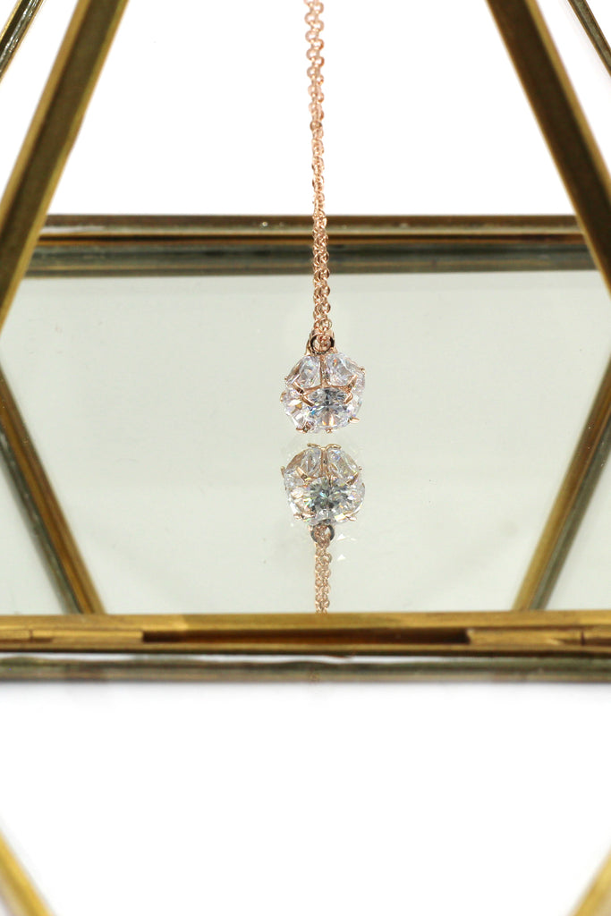 mini crystal ball necklace