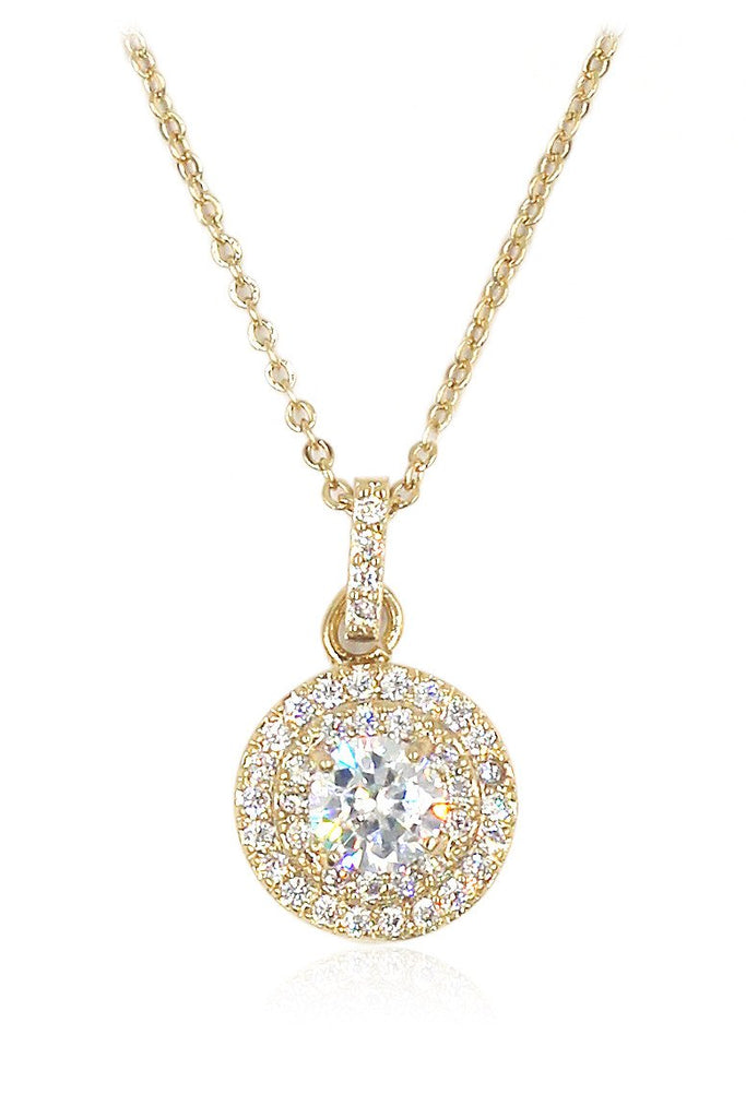 fashion pendant crystal earrings necklace set