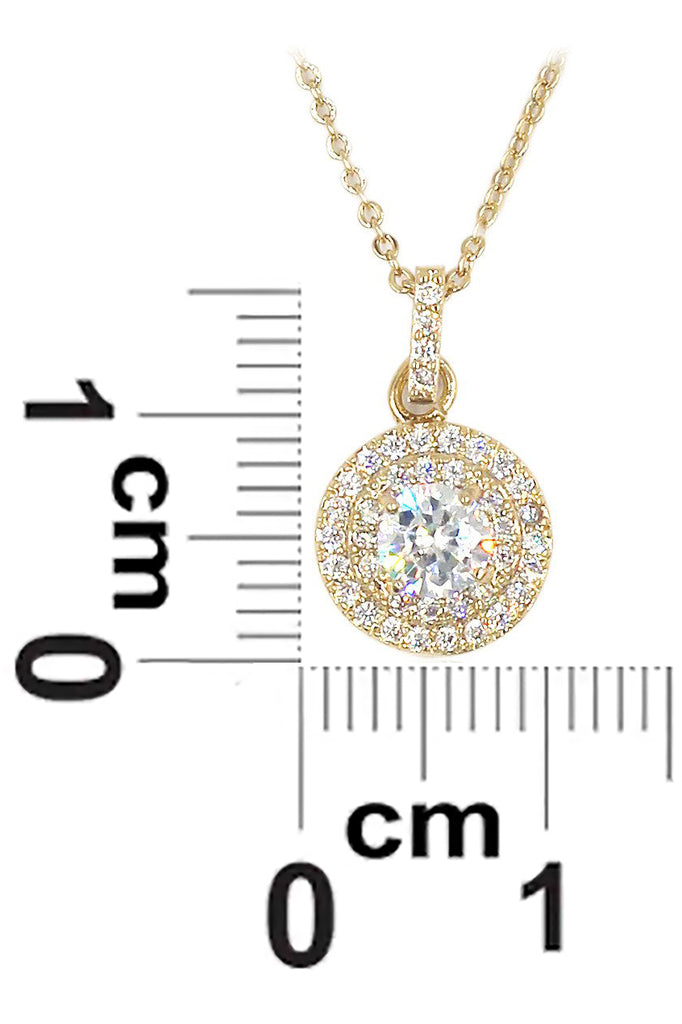 shining crystal hollow necklace