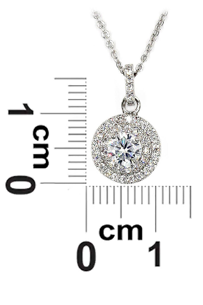 shining crystal hollow necklace