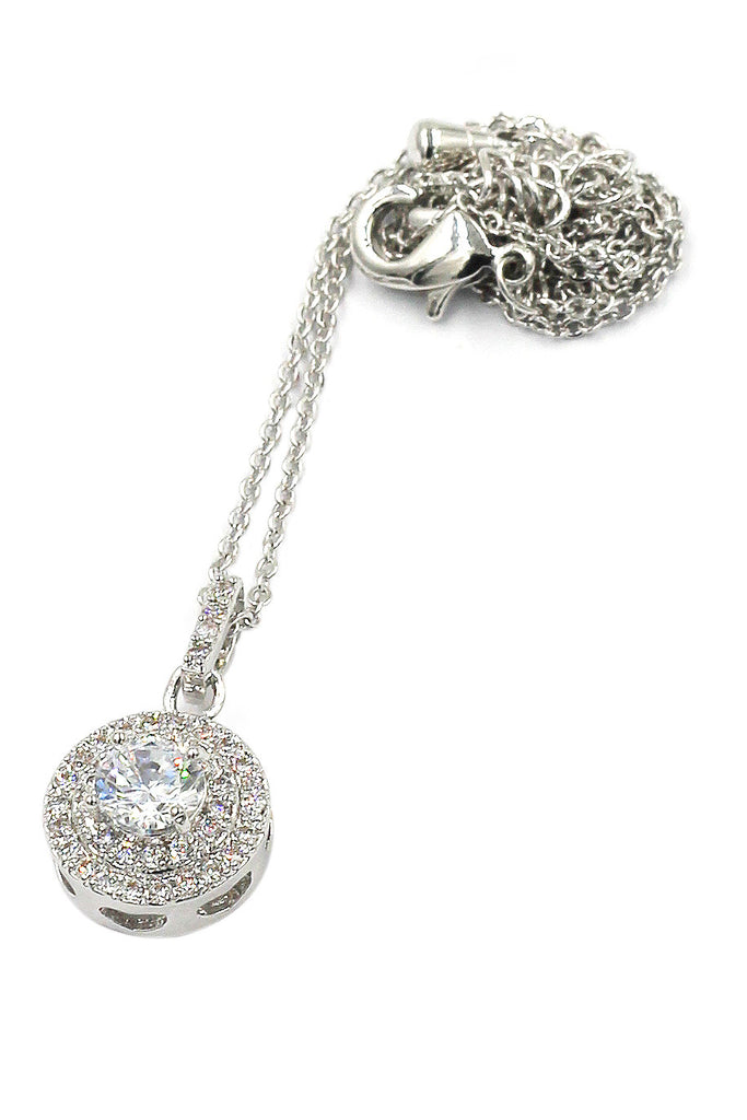 shining crystal hollow necklace