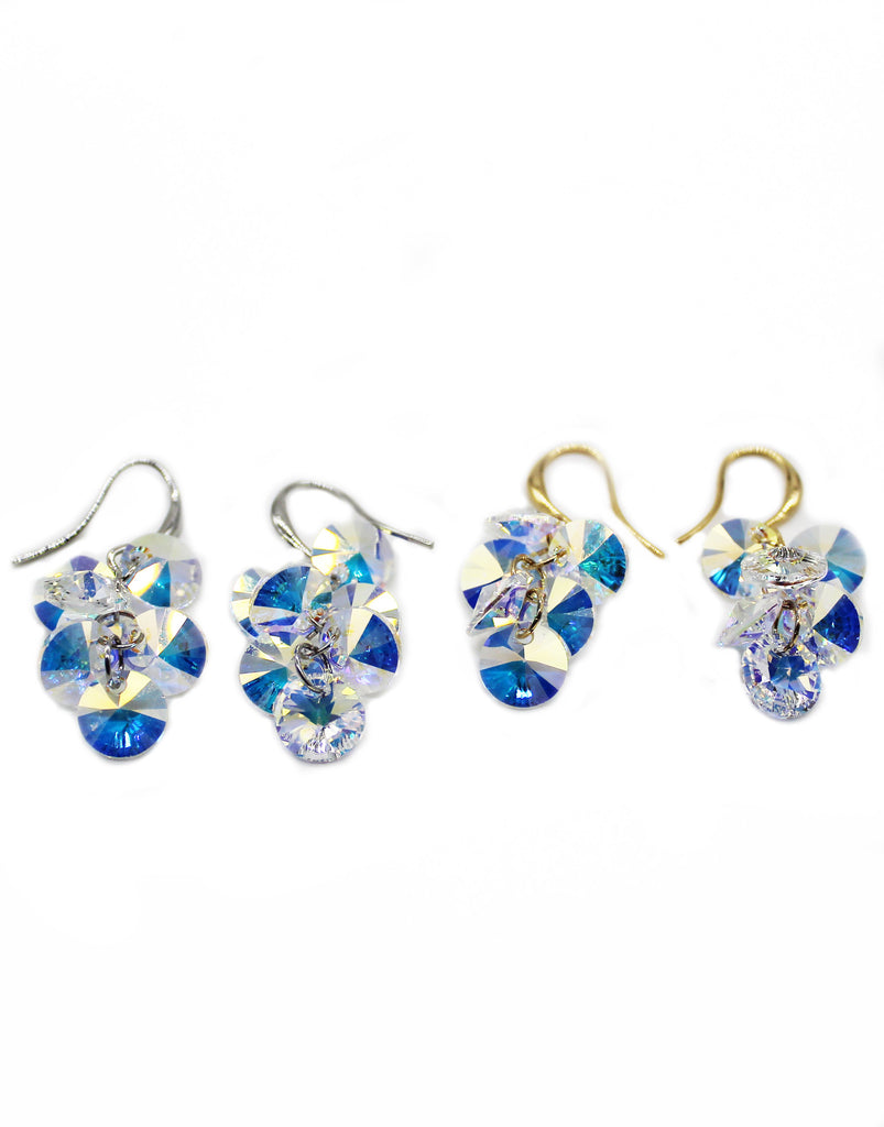 sparkling crystal swarovski earrings