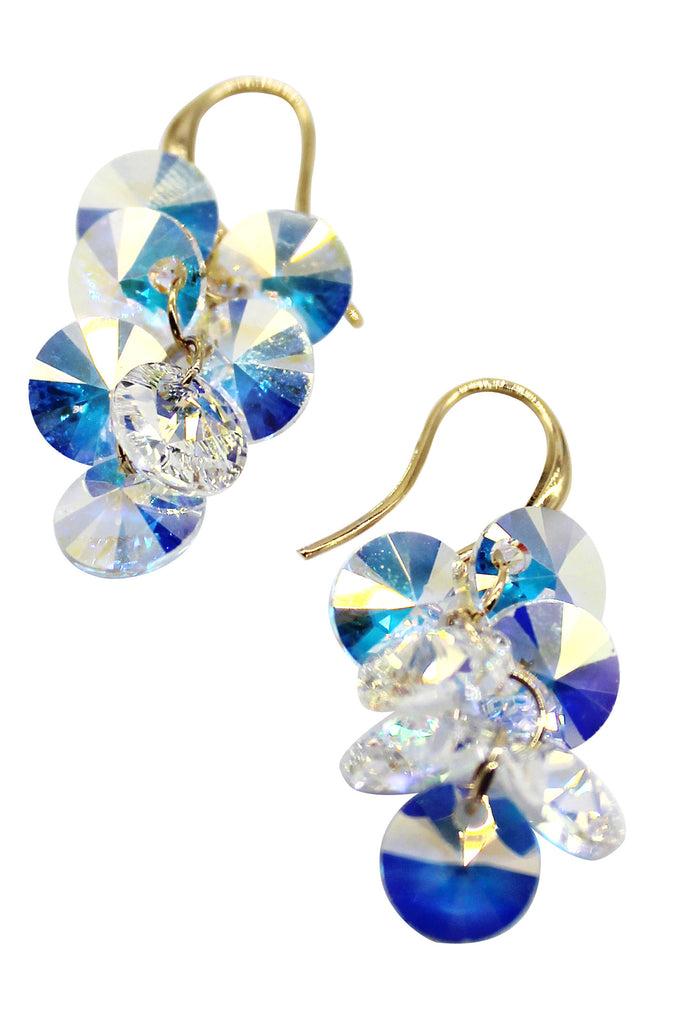 sparkling crystal swarovski earrings