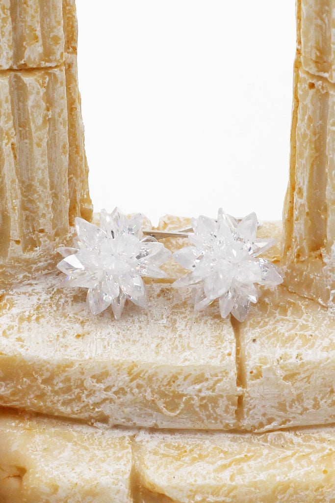 snowflake silver necklace set