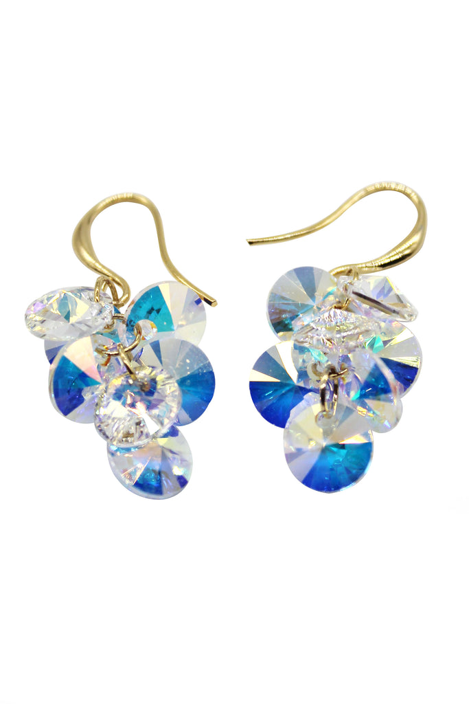 sparkling crystal swarovski earrings
