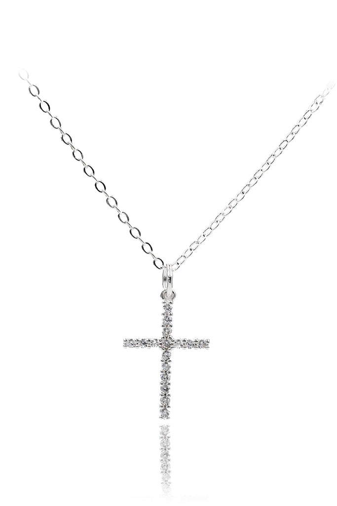 fashion cross crystal pendant necklace