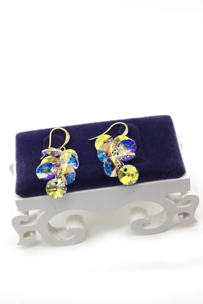 sparkling crystal swarovski earrings