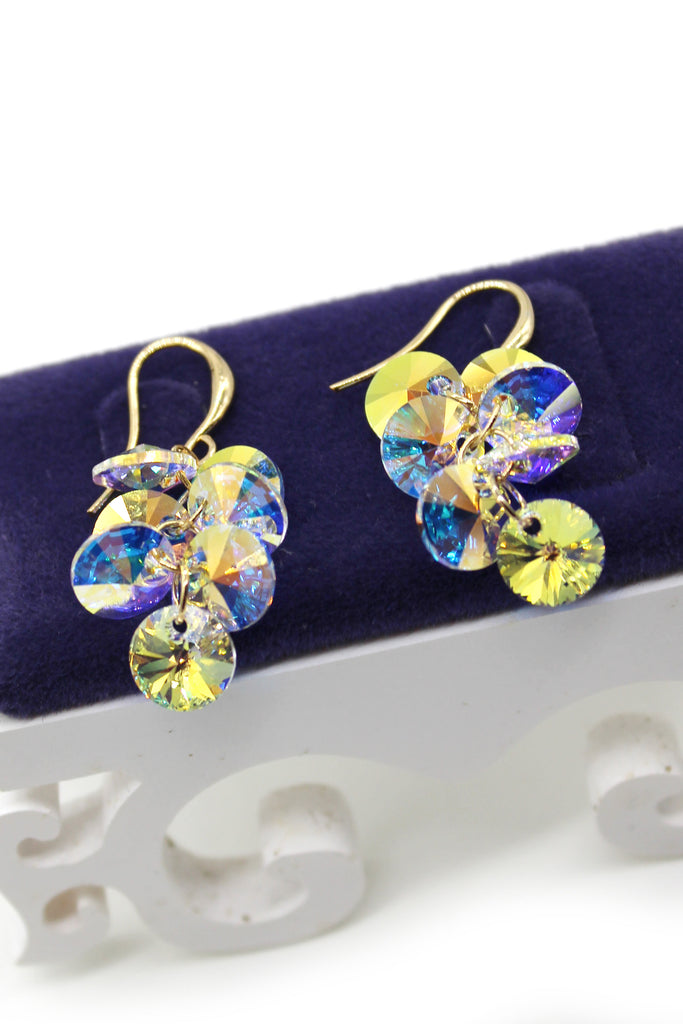 sparkling crystal swarovski earrings