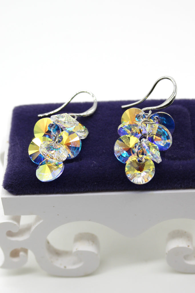 sparkling crystal swarovski earrings