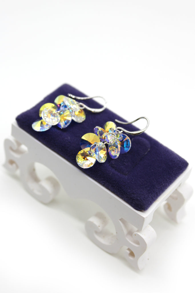 sparkling crystal swarovski earrings