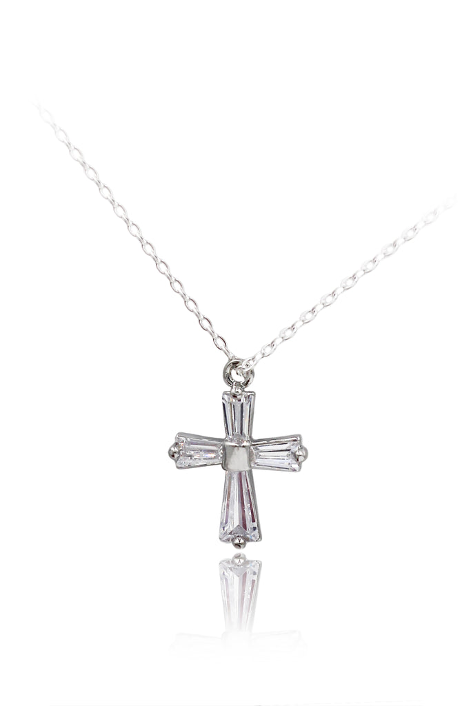 fashion crystal cross pendant necklace
