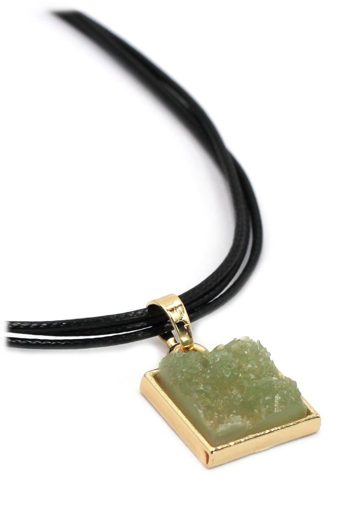 fashion square crystal original necklace