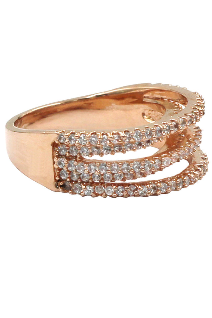 fashion full small crystal ring