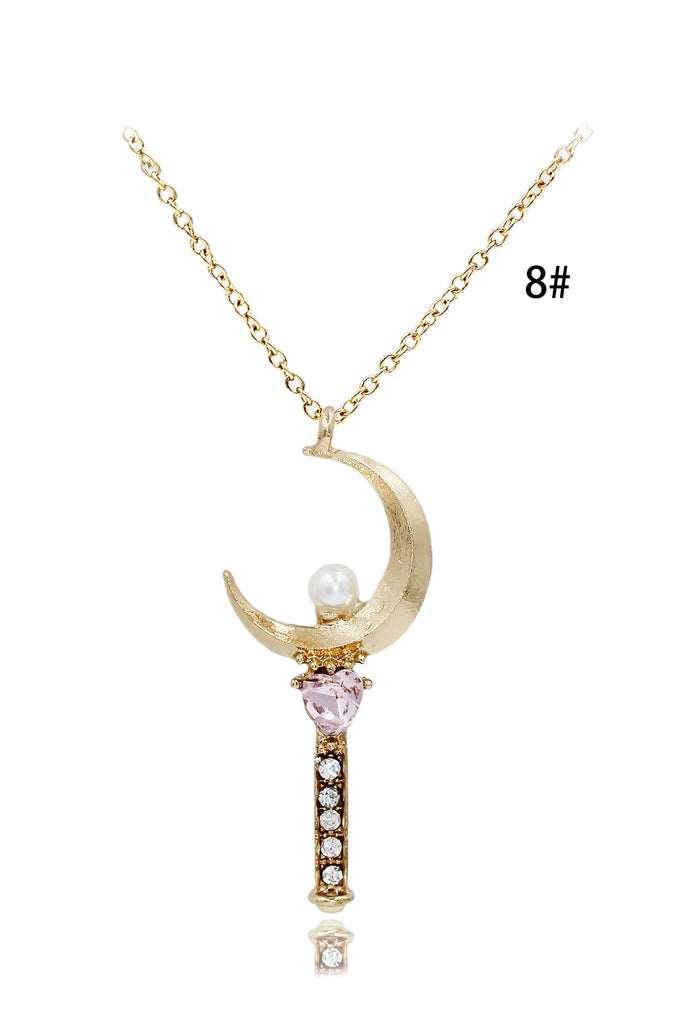 fashion magic wand pendant necklace