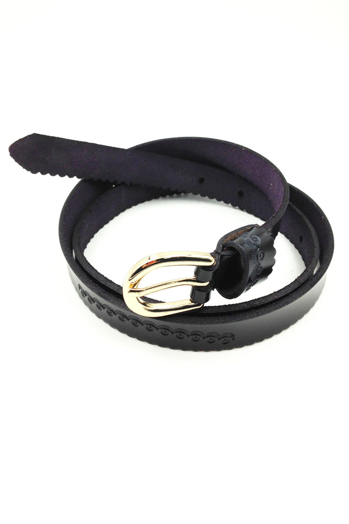 lupin gold buckle engraving leather belts