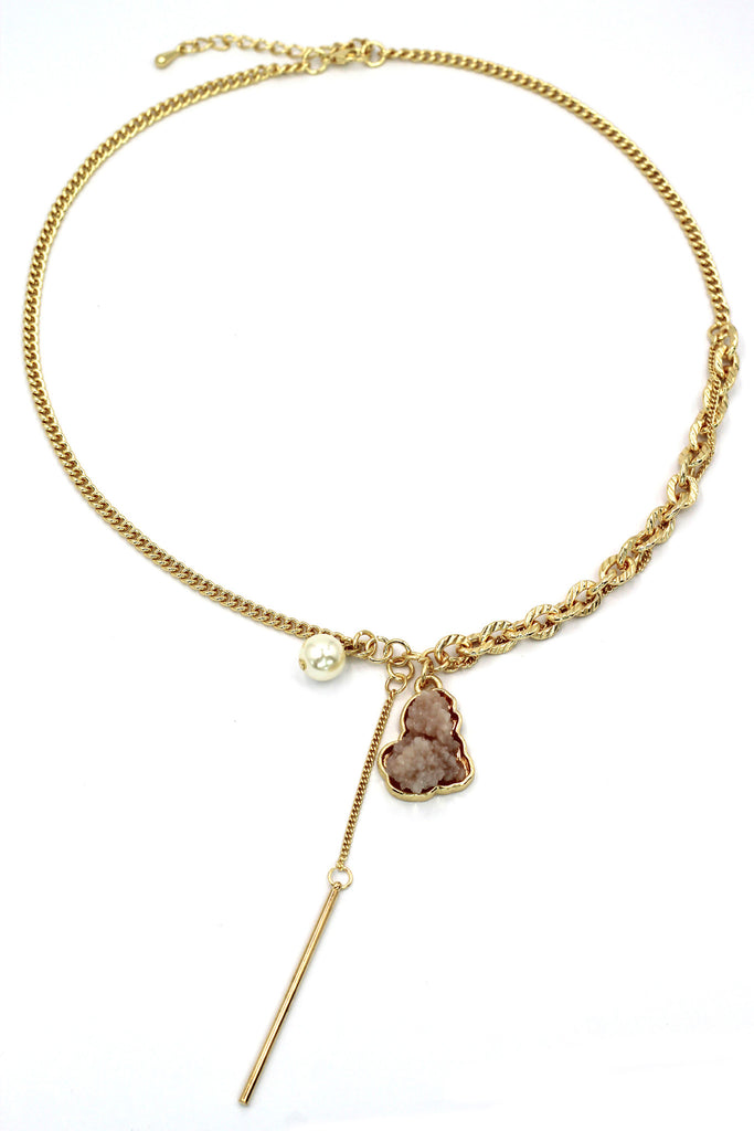 fashion natural crystal necklace