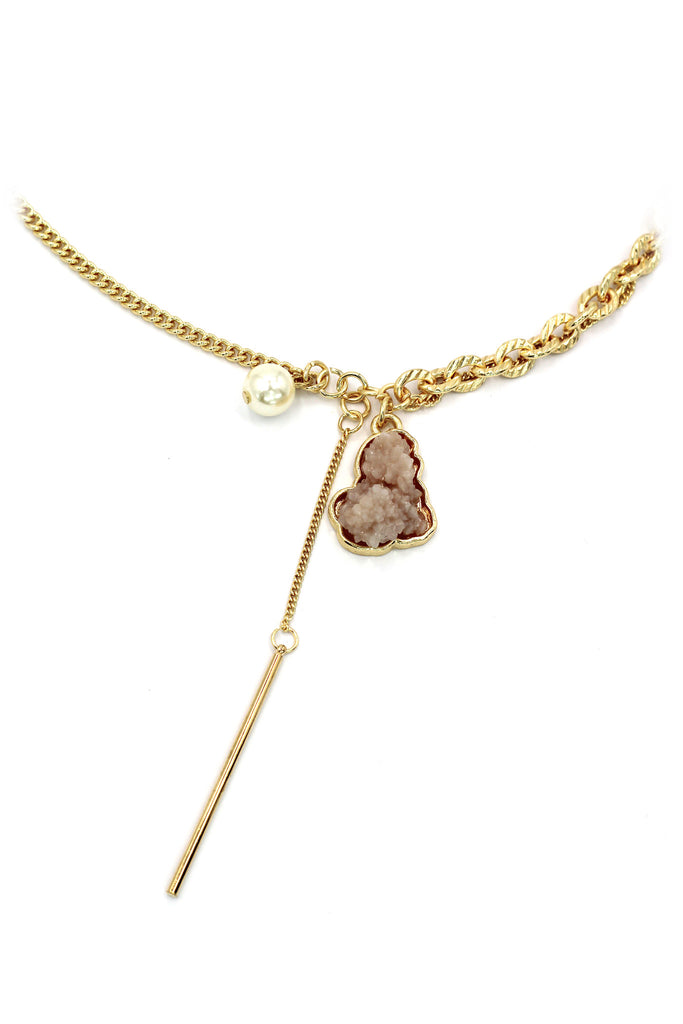 fashion natural crystal necklace