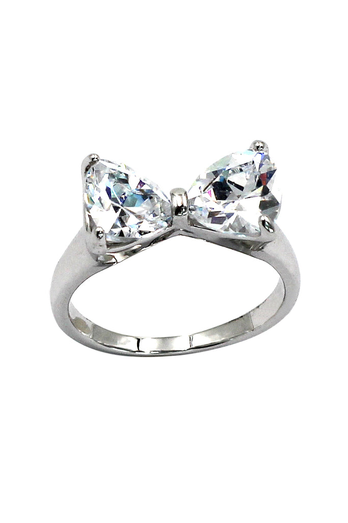 stylish ladies sweet bowknot ring