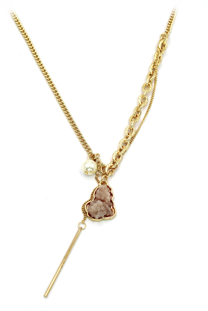 fashion natural crystal necklace