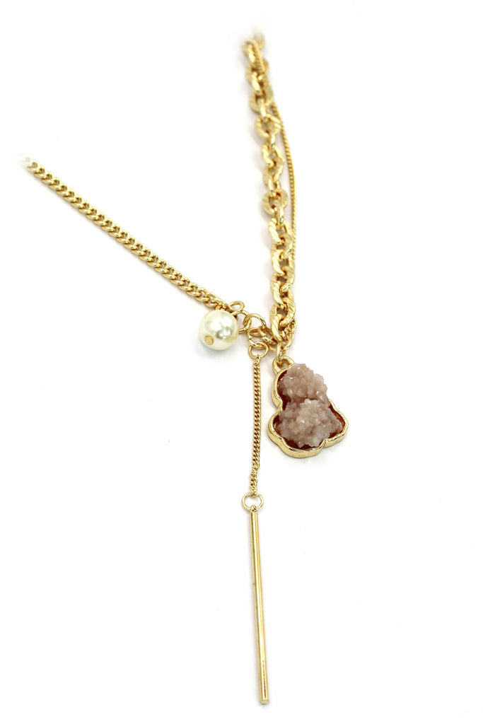 fashion natural crystal necklace