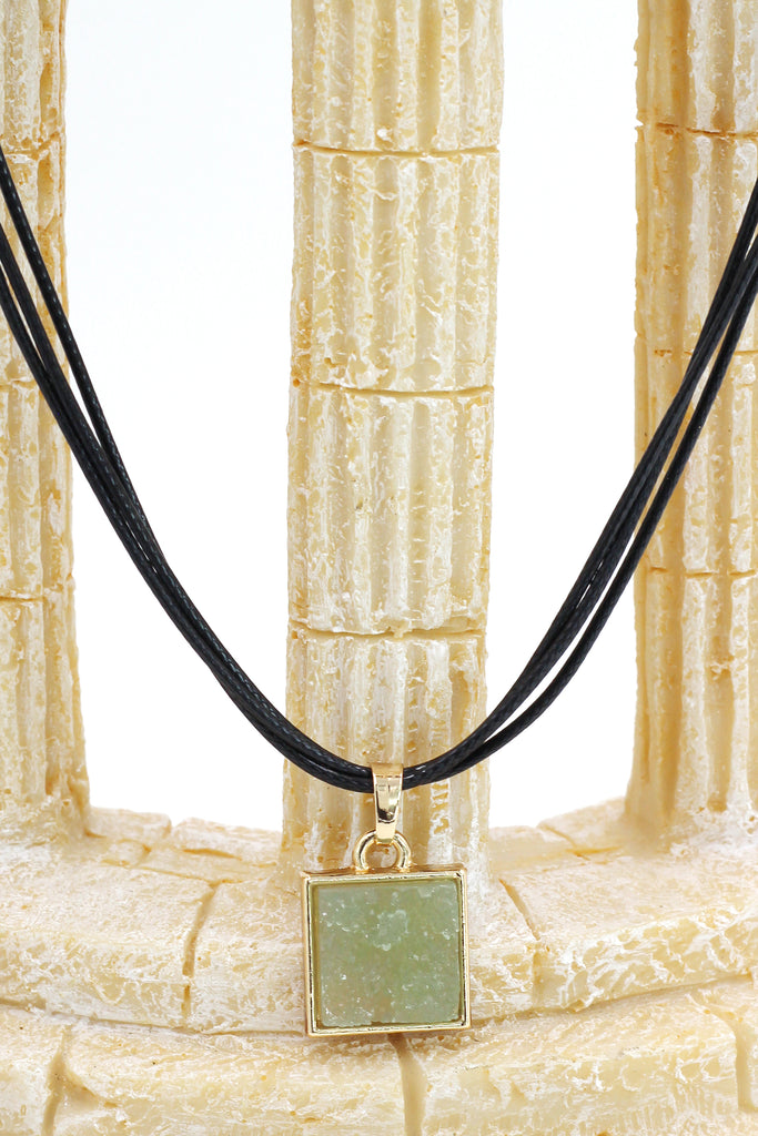 fashion square crystal original necklace