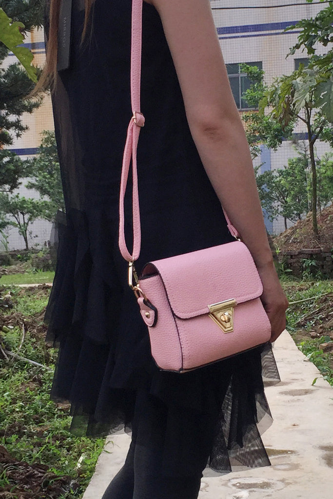 Lovely sweet pebble leather handbag