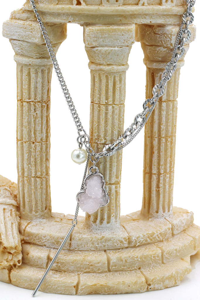 fashion natural crystal necklace