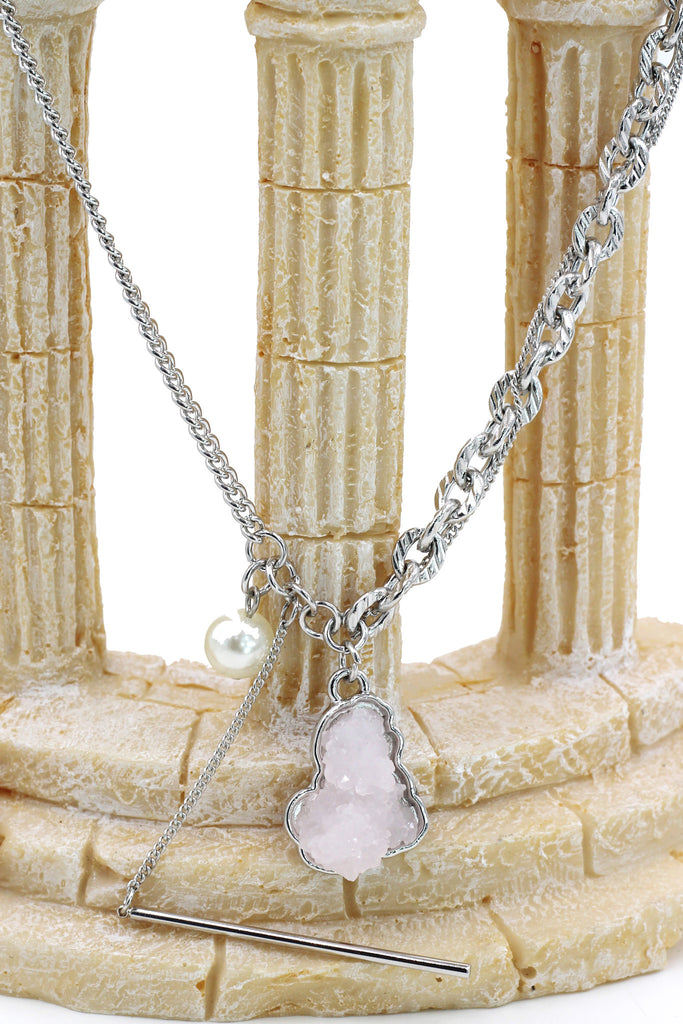 fashion natural crystal necklace