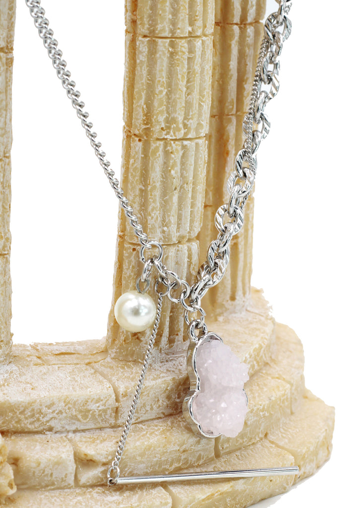 fashion natural crystal necklace