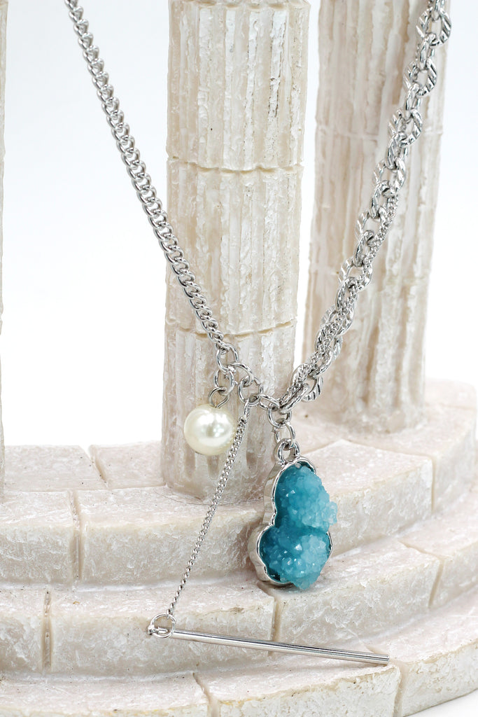 fashion natural crystal necklace