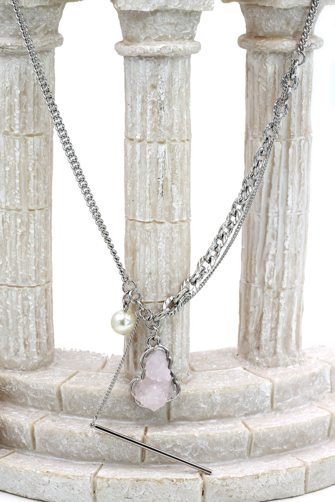 fashion natural crystal necklace
