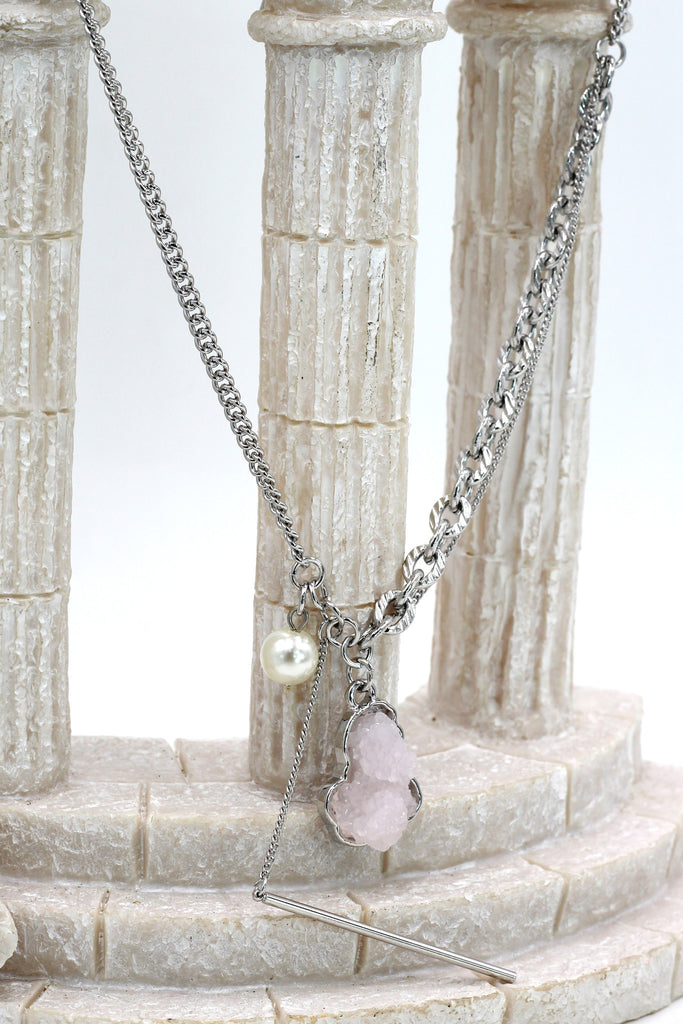 fashion natural crystal necklace