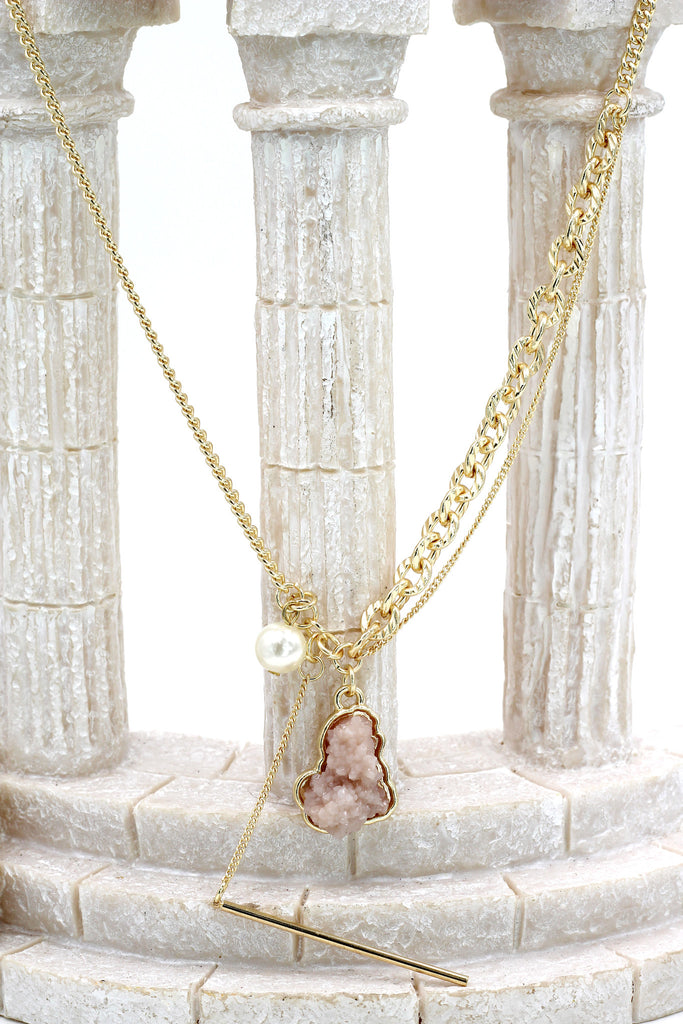fashion natural crystal necklace