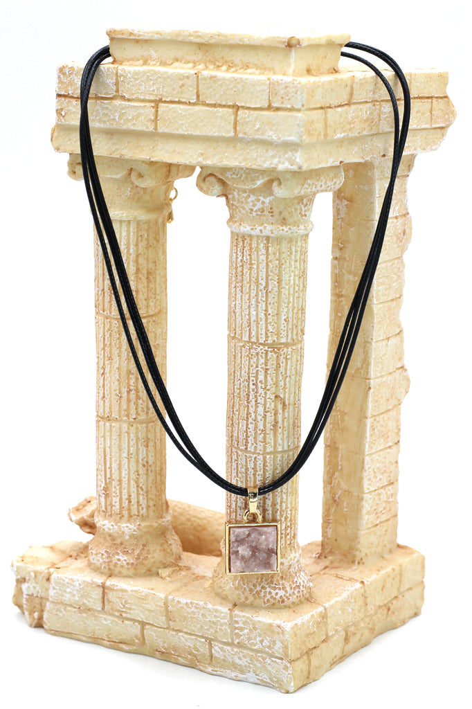 fashion square crystal original necklace