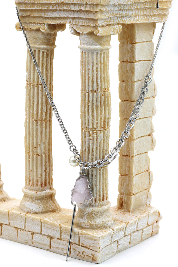 fashion natural crystal necklace