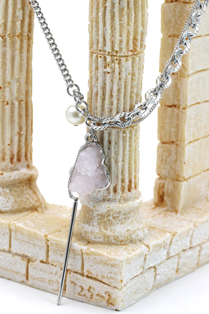 fashion natural crystal necklace