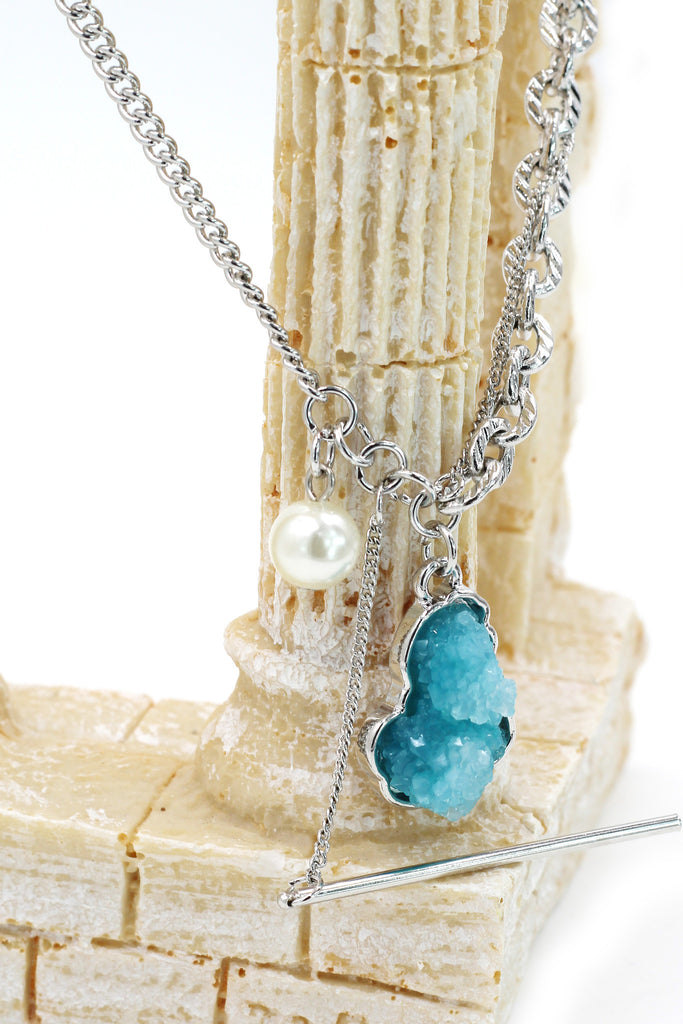 fashion natural crystal necklace