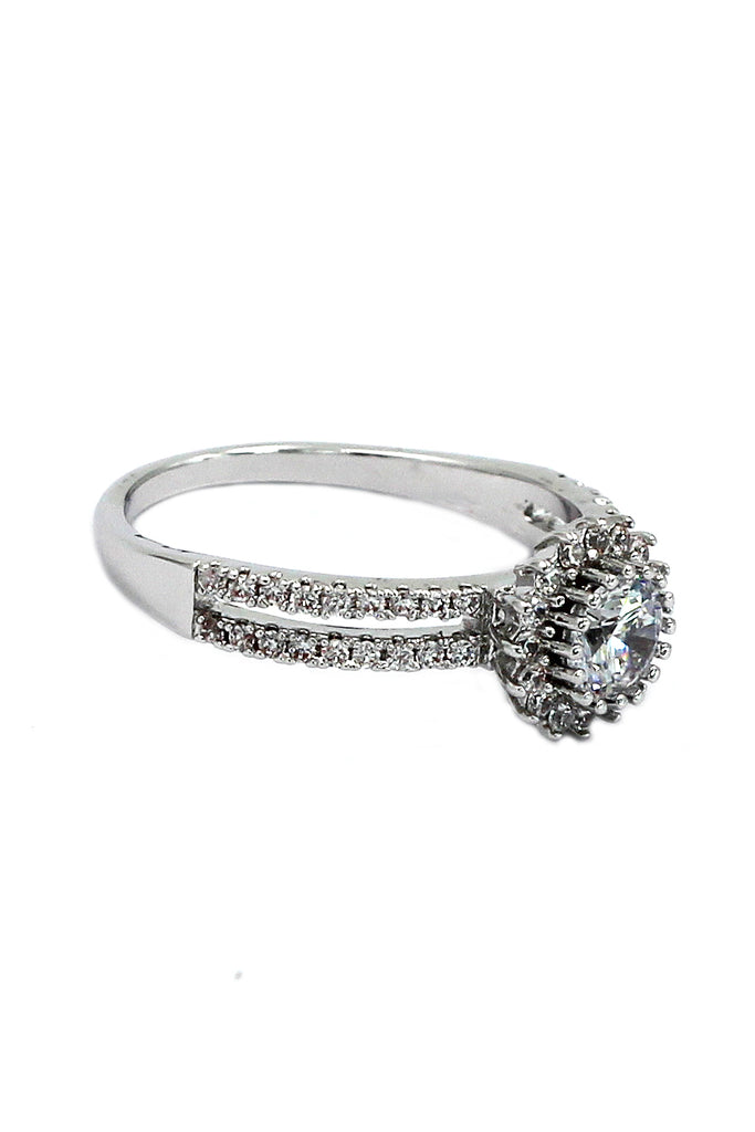 fashion glamor sparkling crystal ring