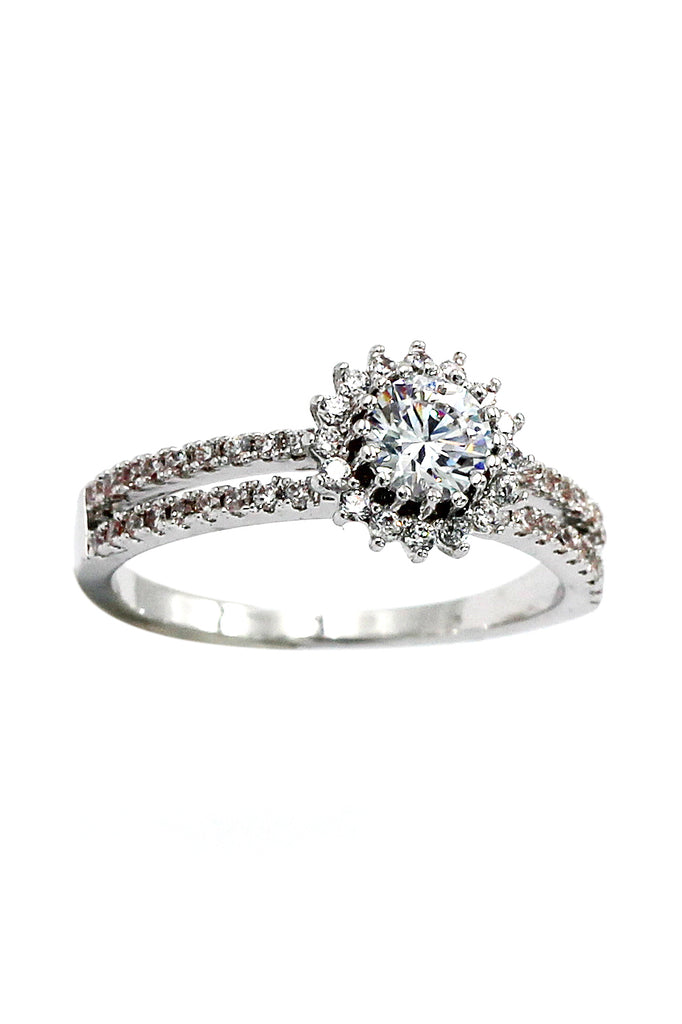 fashion glamor sparkling crystal ring