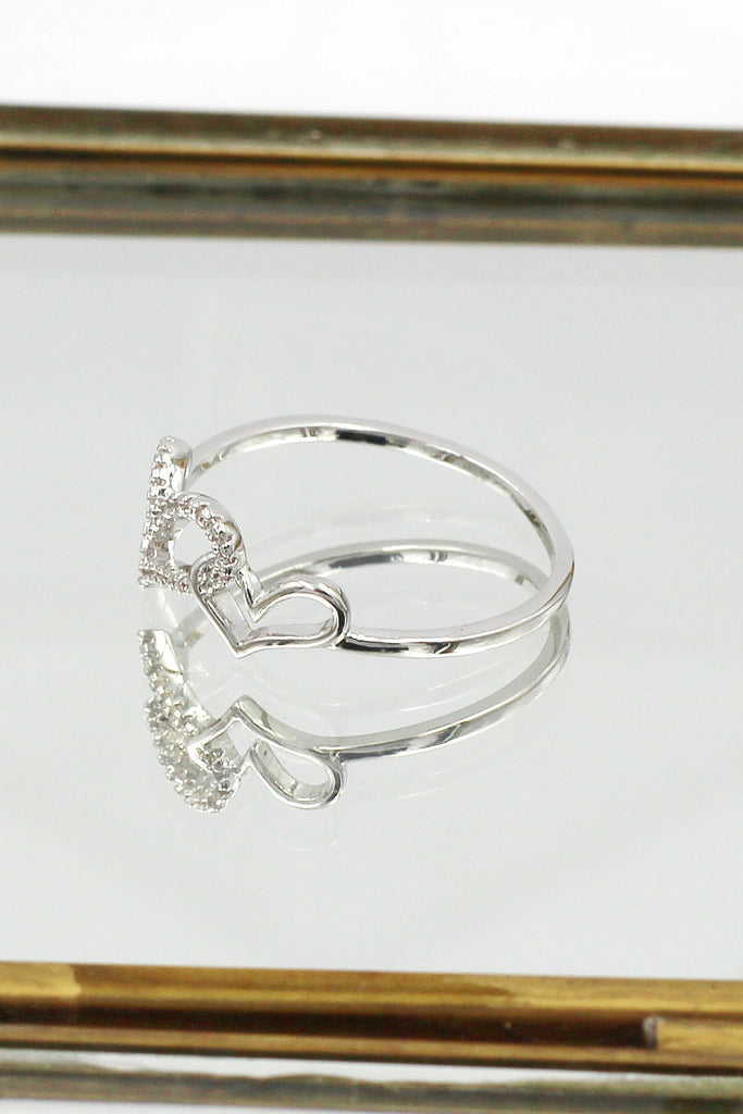 cute little love crystal ring