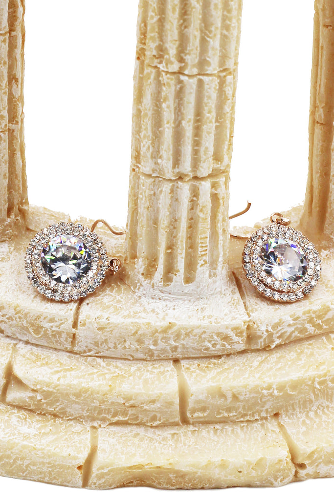 Big shiny crystal earrings