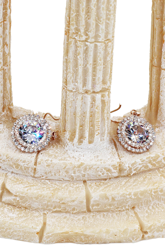 Big shiny crystal earrings